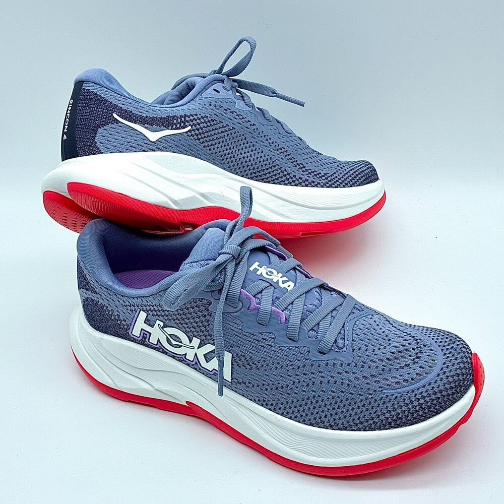 Hoka One One Shoes Womens 6B Gray Rincon 4 Sneakers Preppy Running Gym Hiking